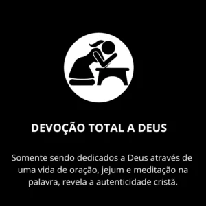 Ilustração de uma pessoa ajoelhada orando representando devoção, oração e entrega total a Deus