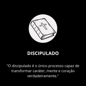 Ilustração de uma Bíblia representando o discipulado cristão e o ensino que transforma vidas